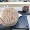Hermès-style Women's Korean Fashionable Autumn Winter Fisherman Hat, Woven Minimalist Sun Protection Bucket Hat