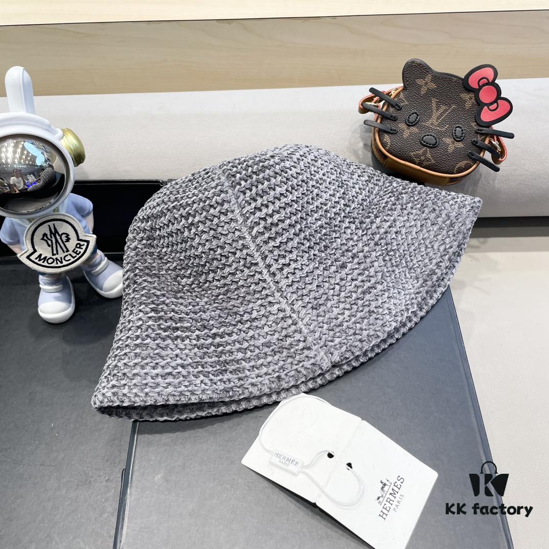 692fb6e099f2d84055c875e0 Hermes-style Women's Korean Fashion Fall and Winter Fisherman Hat, Woven Sun Hat for Face Coverage, Breathable, Popular Japanese Style Bucket Hat
