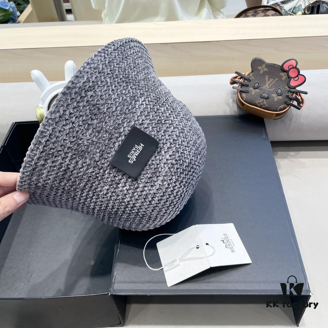 692fb6e099f2d84055c875e1 Hermes-style Women's Korean Fashion Fall and Winter Fisherman Hat, Woven Sun Hat for Face Coverage, Breathable, Popular Japanese Style Bucket Hat