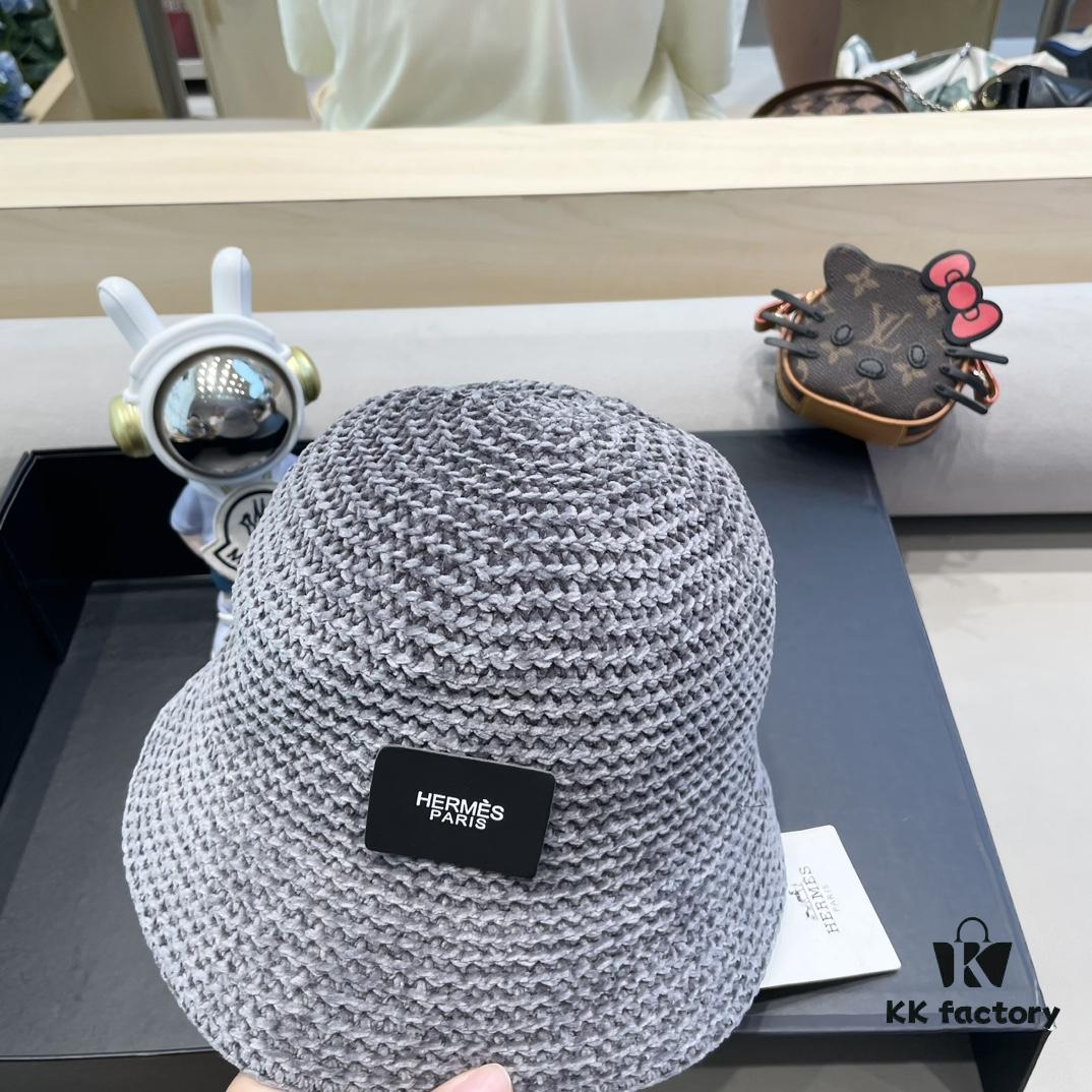 692fb6e299f2d84055c875e4 Hermes-style Women's Korean Fashion Fall and Winter Fisherman Hat, Woven Sun Hat for Face Coverage, Breathable, Popular Japanese Style Bucket Hat
