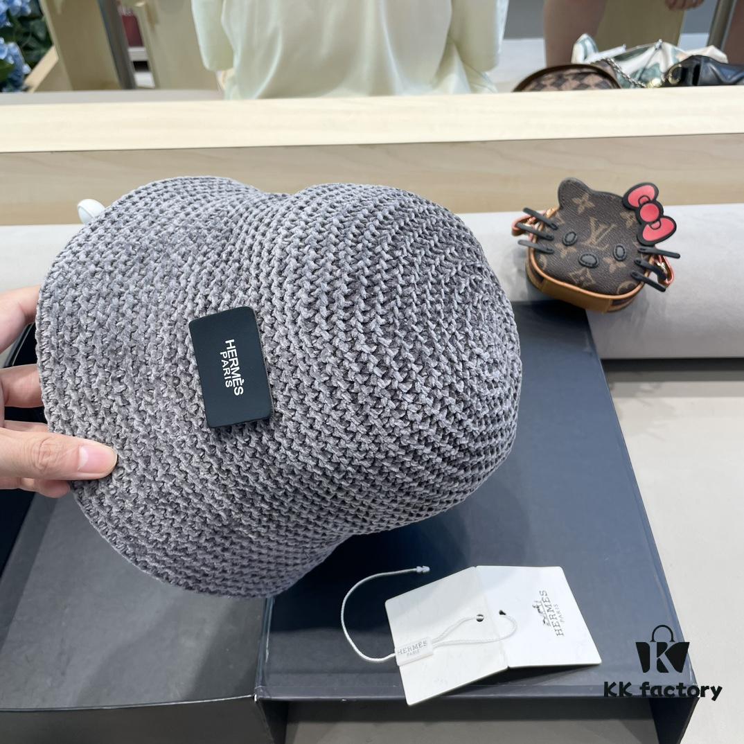 692fb6e399f2d84055c875e5 Hermes-style Women's Korean Fashion Fall and Winter Fisherman Hat, Woven Sun Hat for Face Coverage, Breathable, Popular Japanese Style Bucket Hat