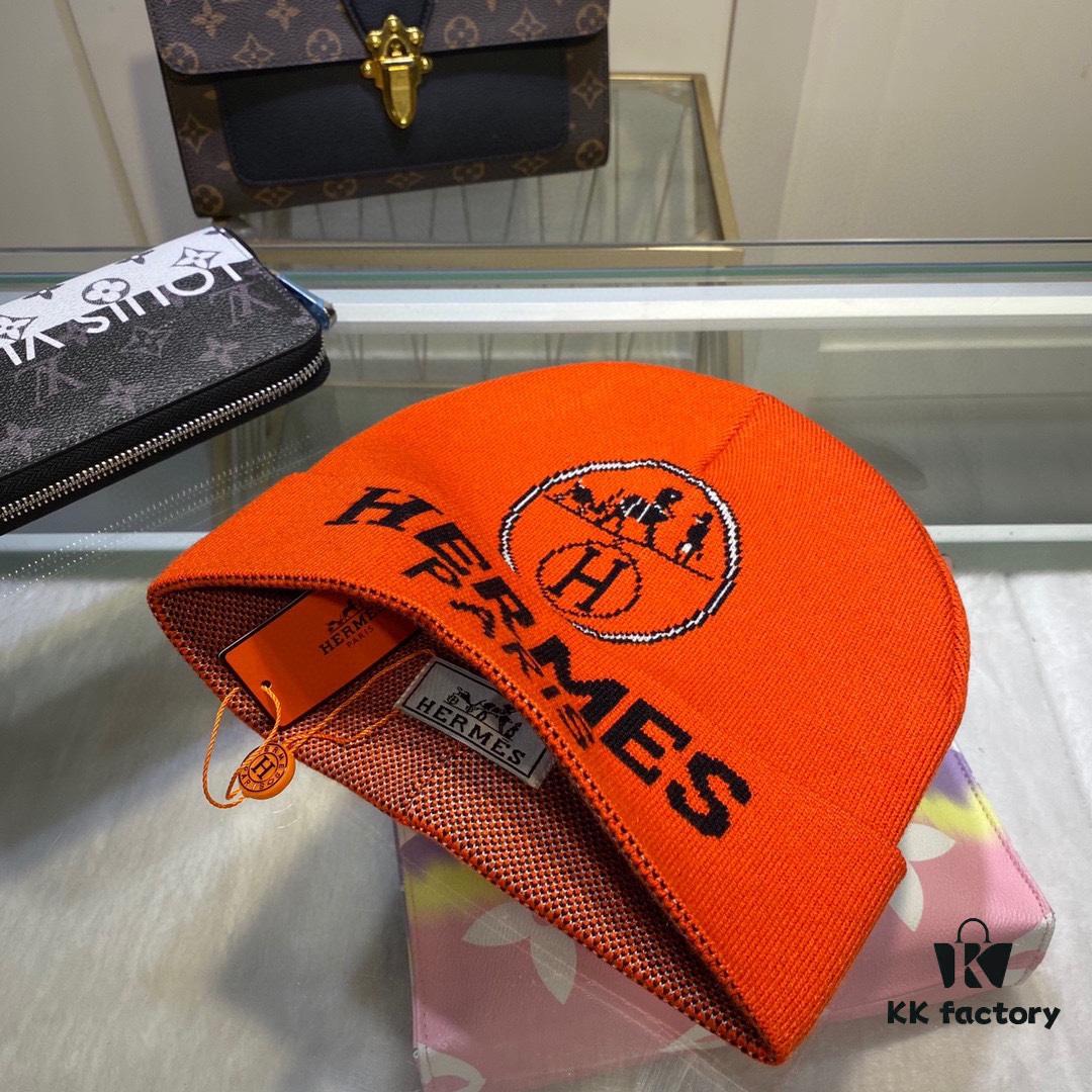 692fb6e599f2d84055c875eb Hermes Wool Knit Hat, Latest Official Website Style with Dust Bag, Soft and Skin-Friendly, Unisex Design