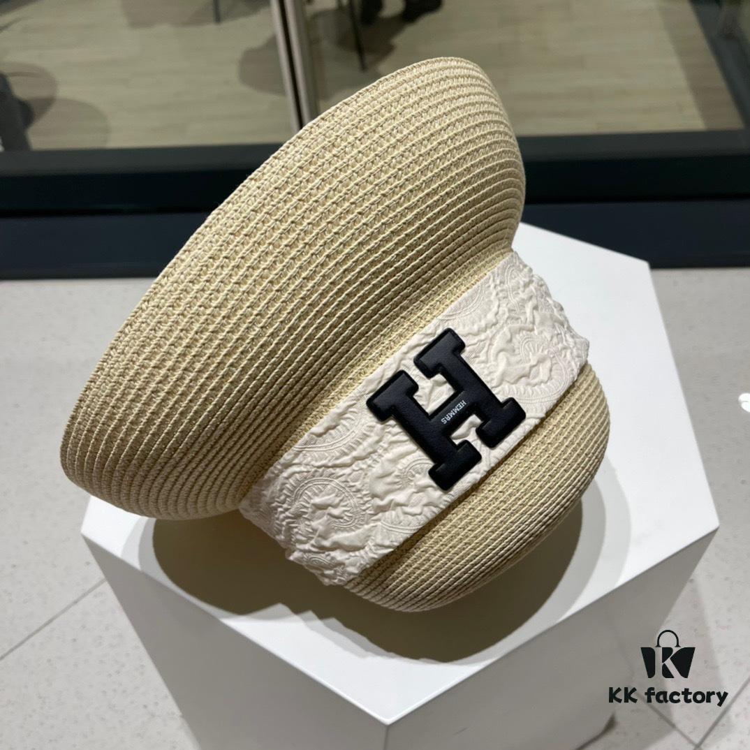 692fb6eb99f2d84055c875f4 Hermes 2024 New Straw Sun Hat, Bonnet Style 😩 Beach Fashion, Simple and Elegant, Versatile Accessory