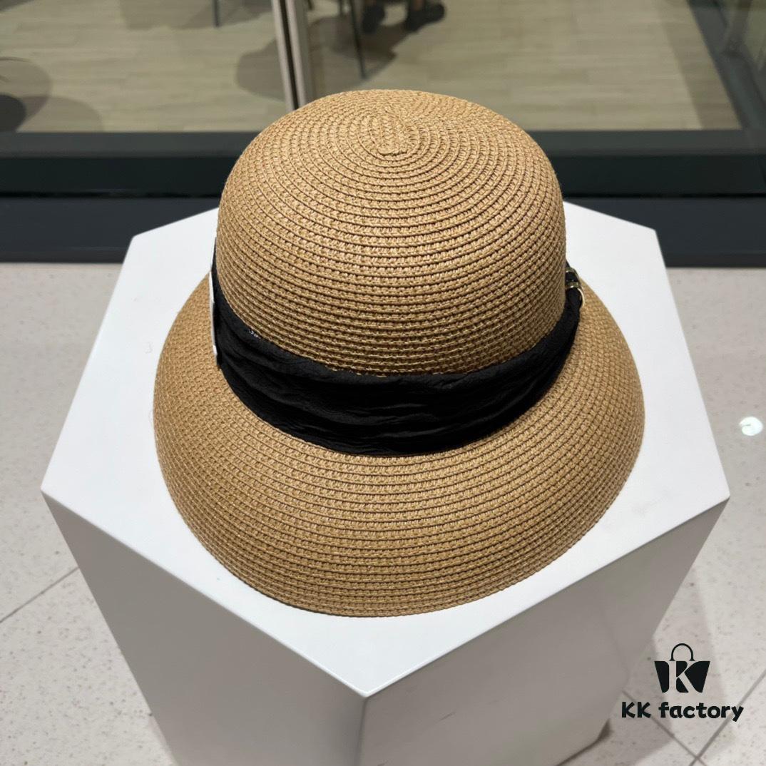 692fb6ef99f2d84055c875fb Hermès 2024 New Straw Sun Hat, Boater Hat 🤩 Beach Style, Simple and Elegant, Versatile Accessory