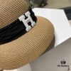692fb6ef99f2d84055c875fc Hermès 2024 New Straw Sun Hat, Boater Hat 🤩 Beach Style, Simple and Elegant, Versatile Accessory