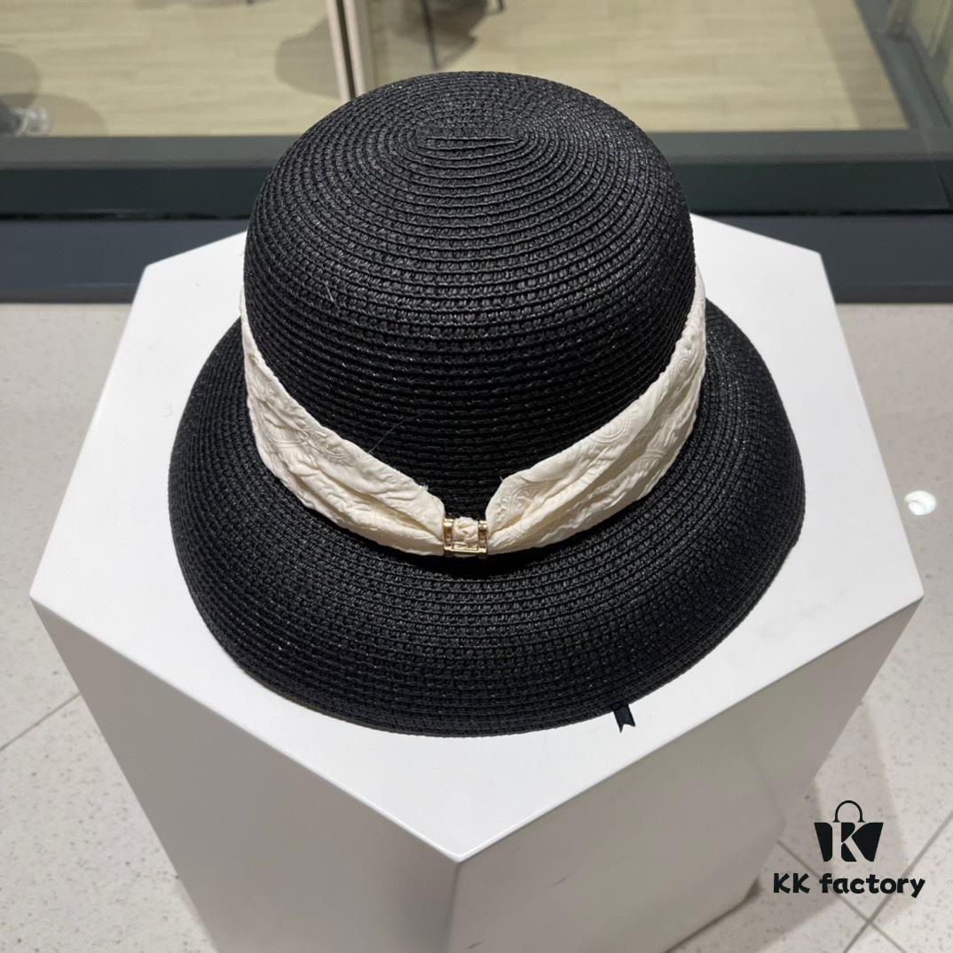 692fb6f599f2d84055c87606 Hermès 2024 New Straw Sun Hat, Beach Bucket Hat 😍 Minimalist and Versatile Style