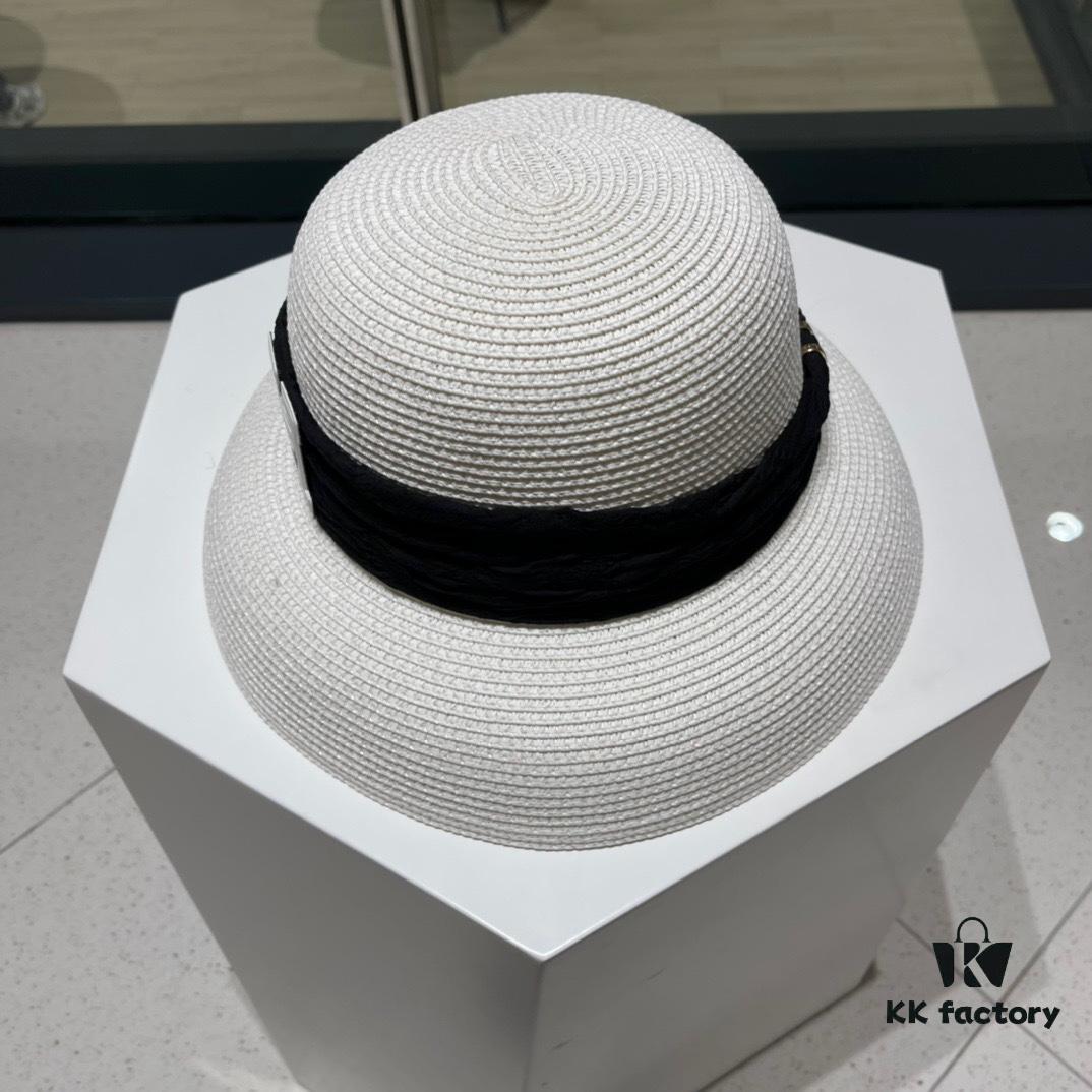 692fb6fa99f2d84055c8760b Hermes 2024 New Straw Sun Hat, Beach Bucket Hat 🤩 Simple and Elegant, Versatile Accessory