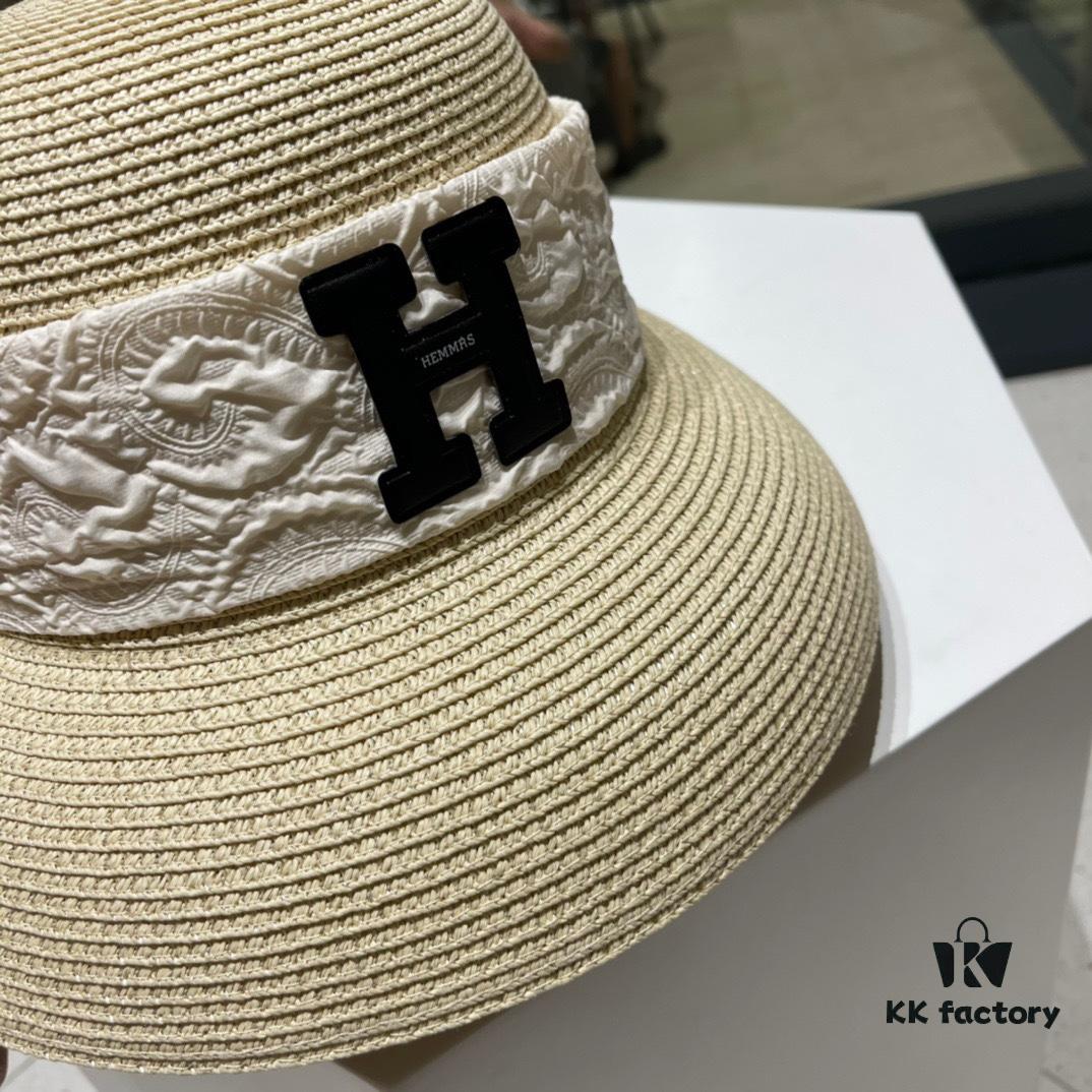 692fb70999f2d84055c87622 Hermes 2024 New Straw Sun Hat, Bonnet Style 😩 Beach Fashion, Simple and Elegant, Versatile Accessory