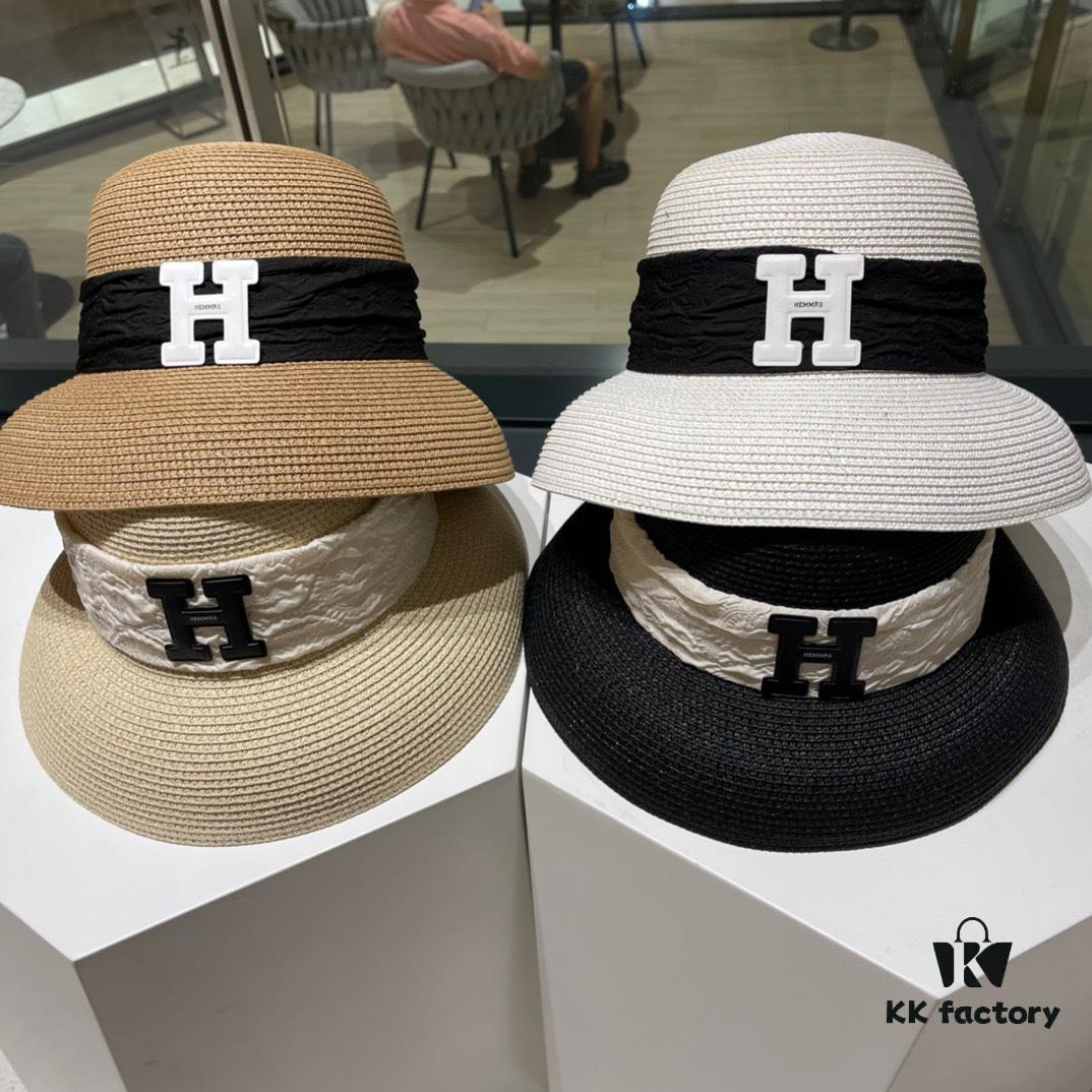 692fb71199f2d84055c8762e Hermès 2024 New Straw Sun Hat, Beach Bucket Hat 😍 Minimalist and Versatile Style