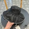 692fb71799f2d84055c87639 Hermes HERMES 2024 Spring/Summer New Pearl Trimmed Chinese-Style Embroidered Wide-Brimmed Fisherman Hat for Women, Outdoor Travel Beach Sun Hat