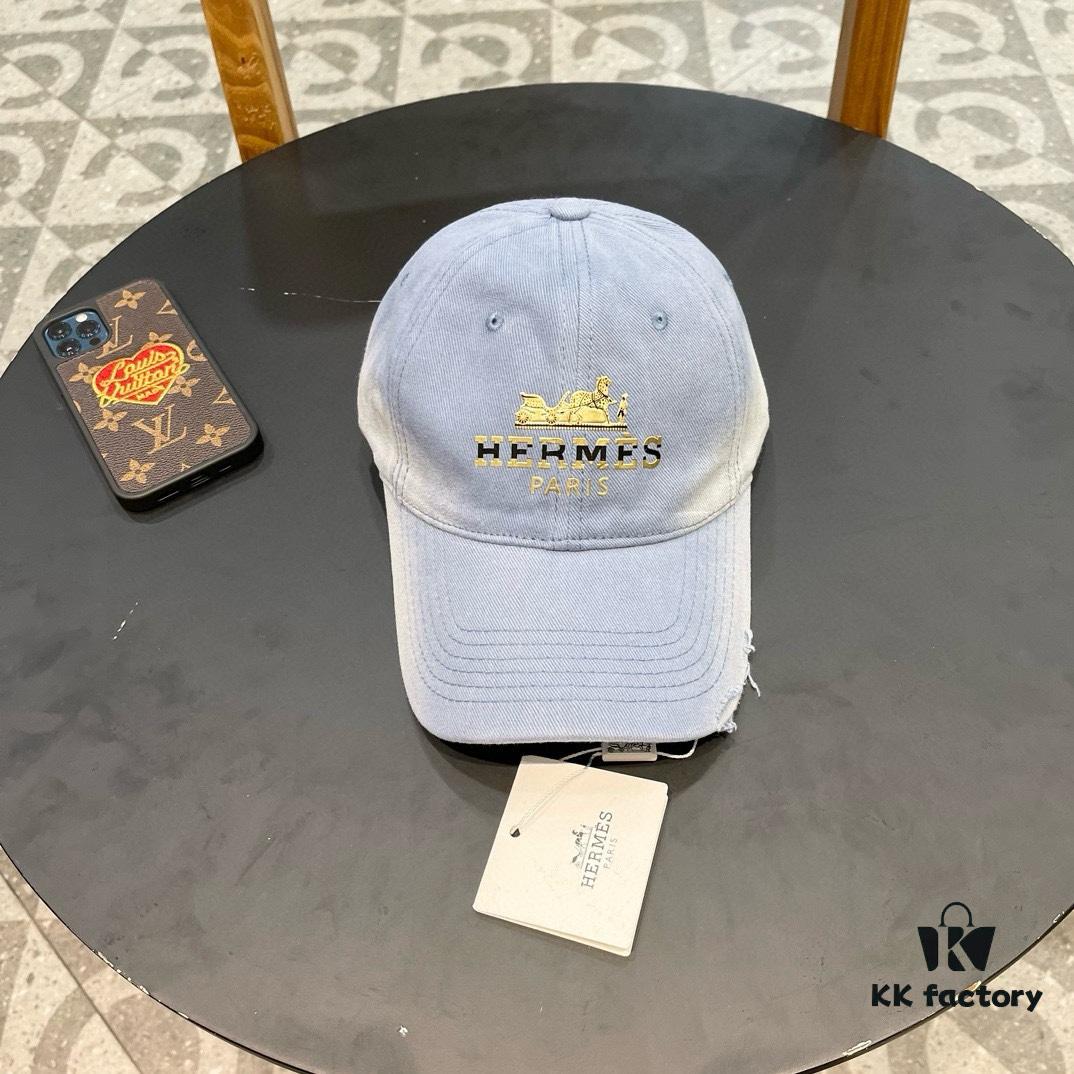 692fb71f99f2d84055c87647 New Arrival HERMÈS Latest Authentic Baseball Cap, Color-Blocked H Design, Premium Craftsmanship with Original Breathable Canvas Fabric and Factory Stainless Steel Adjustable Buckle
