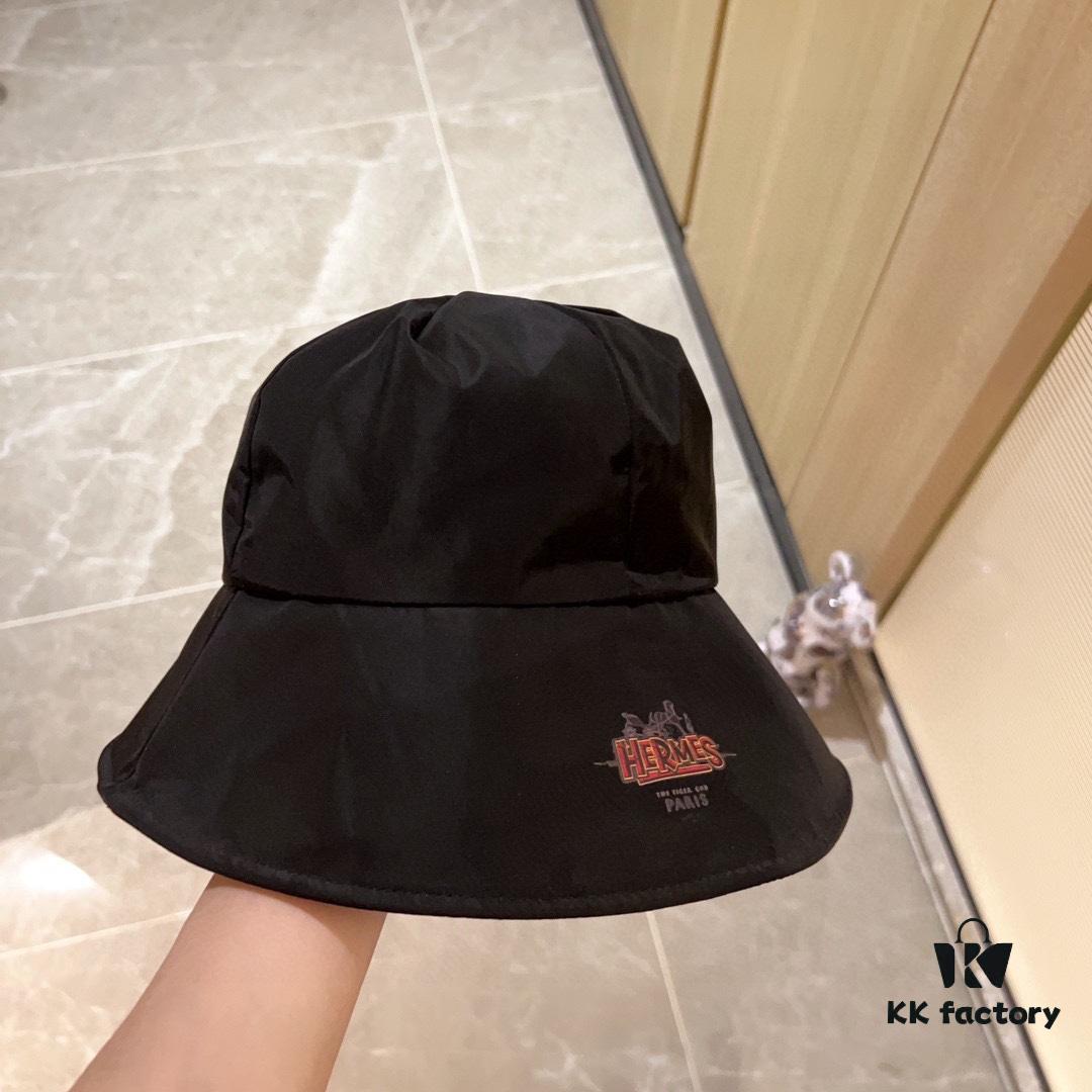 692fb74a99f2d84055c87684 Hermès 2024 New Dome Waterproof Smooth Material Fisherman Hat with Dust Bag