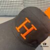 692fb76099f2d84055c876a7 Box with Cloth Bag, HERMÈS Original Design Baseball Cap, Classic H, Authentic Mold Custom Made, Premium Canvas Fabric with Top Grain Leather, Original Factory Stainless Steel Adjustable Buckle, Exquisite Craftsmanship, Stylish and High Quality