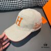 692fb76799f2d84055c876af Box and cloth bag included, HERMÈS original order baseball cap, classic H design, genuine mold custom-made, authentic breathable canvas fabric with top-layer cowhide, original factory stainless steel adjustment buckle, exquisite craftsmanship, stylish and handsome with outstanding quality!