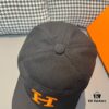 692fb76899f2d84055c876b0 Box with Cloth Bag, HERMÈS Original Design Baseball Cap, Classic H, Authentic Mold Custom Made, Premium Canvas Fabric with Top Grain Leather, Original Factory Stainless Steel Adjustable Buckle, Exquisite Craftsmanship, Stylish and High Quality