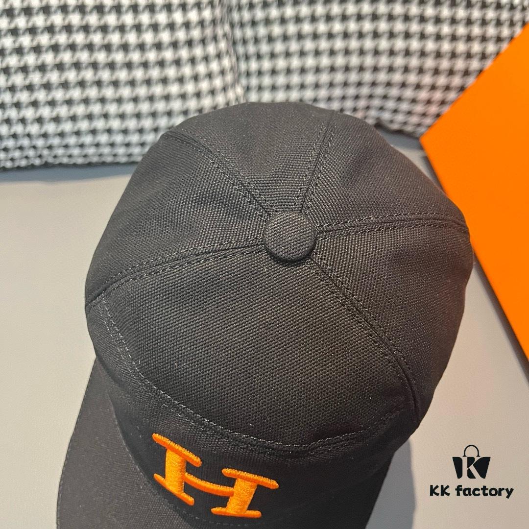 692fb76899f2d84055c876b0 Box with Cloth Bag, HERMÈS Original Design Baseball Cap, Classic H, Authentic Mold Custom Made, Premium Canvas Fabric with Top Grain Leather, Original Factory Stainless Steel Adjustable Buckle, Exquisite Craftsmanship, Stylish and High Quality