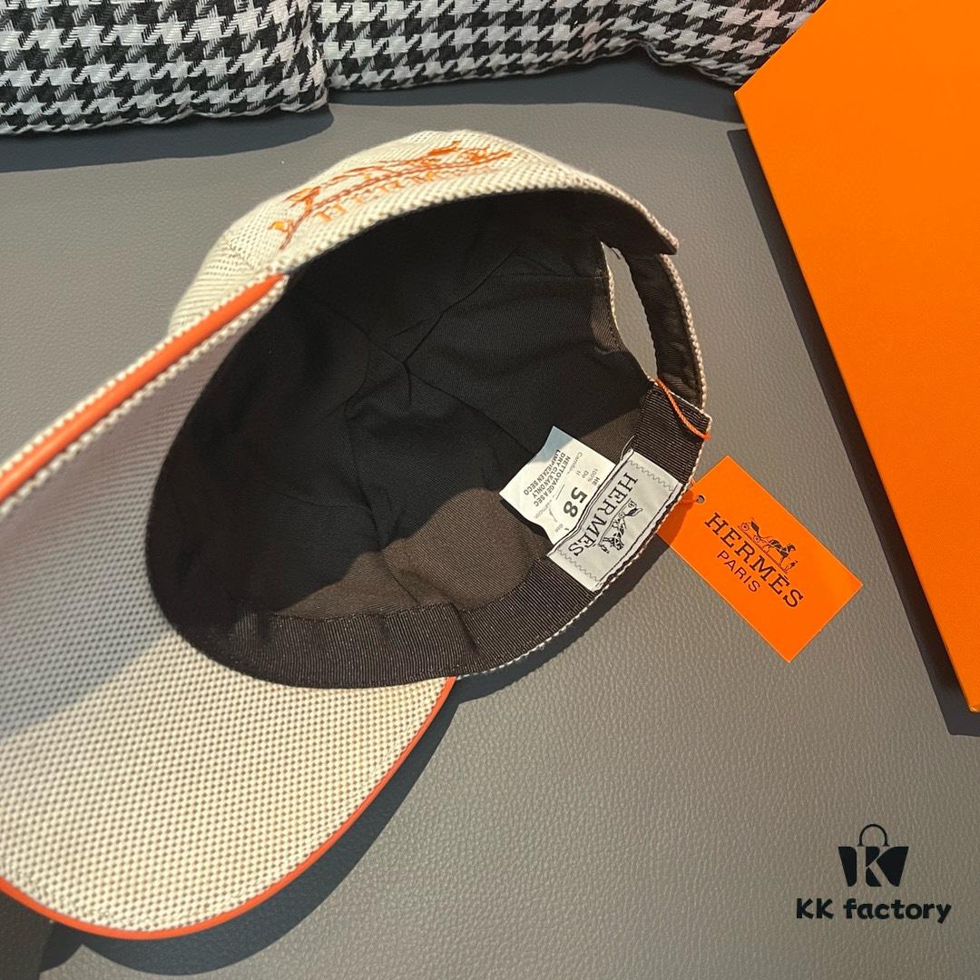 692fb76a99f2d84055c876b4 Box and cloth bag included, HERMÈS original order baseball cap, classic H design, genuine mold custom-made, authentic breathable canvas fabric with top-layer cowhide, original factory stainless steel adjustment buckle, exquisite craftsmanship, stylish and handsome with outstanding quality!