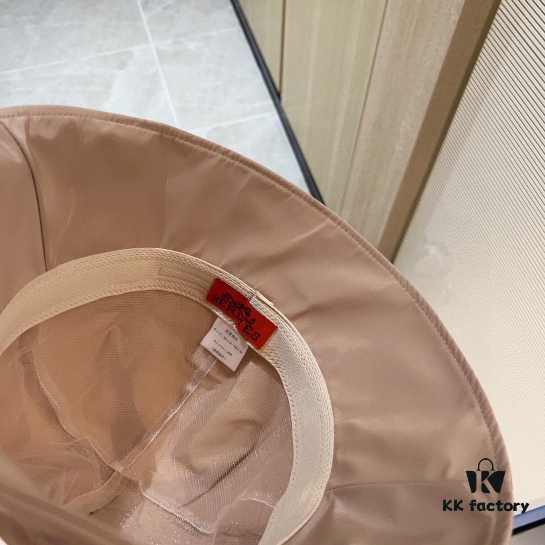 692fb7ae99f2d84055c876f9 Hermès 2024 New Dome Waterproof Smooth Fabric Fisherman Hat with Dust Bag