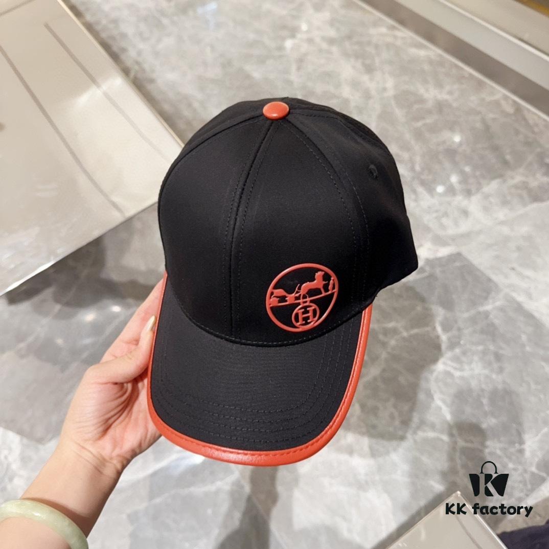 Hermes New Baseball Cap, New Duckbill Cap, Unisex, Head Circumference 57cm