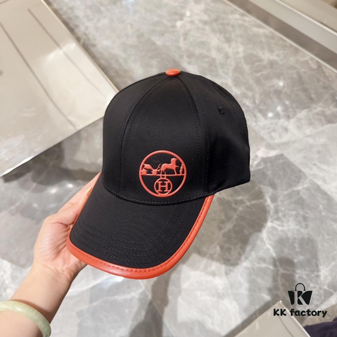 Hermes New Baseball Cap, New Duckbill Cap, Unisex, Head Circumference 57cm