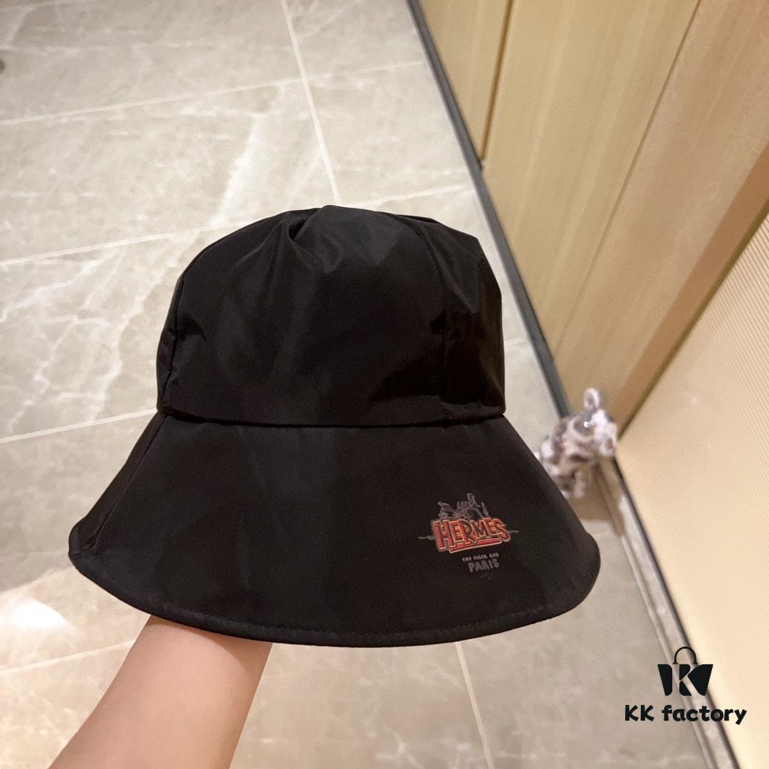 692fb7bb99f2d84055c87713 Hermès 2024 New Dome Waterproof Smooth Material Fisherman Hat with Dust Bag
