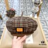 692fb7c399f2d84055c87720 New Arrival HERMÈS Women's Fashionable Tartan Wool Beret, Korean-British Style Casual Artist Hat, Versatile Winter Beanie