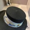 Hermès New Arrival Straw Hat, Flat-Crown Fedora, Head Circumference 57cm
