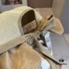 Hermès-style Sun Hat, Lantern Shape, Elegant Lady Style, Foldable, 57cm Head Circumference