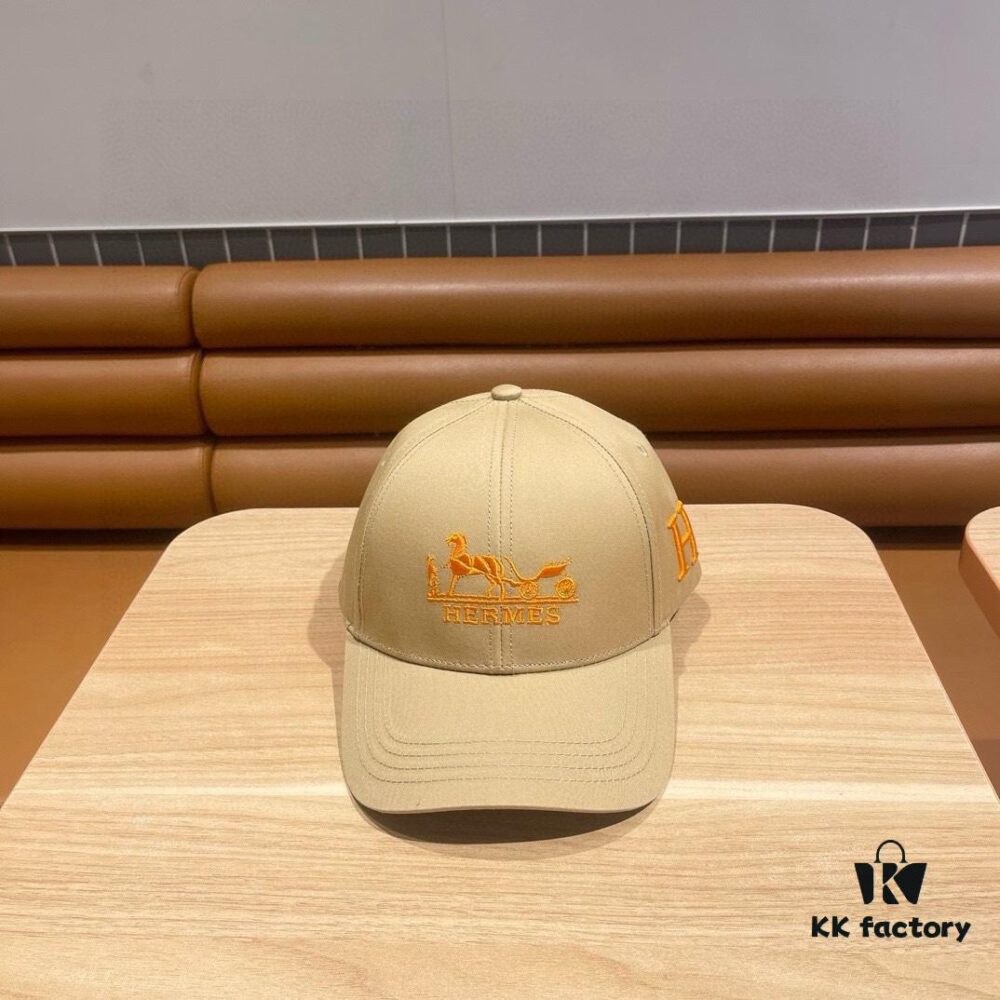 692fb82099f2d84055c87790 New Arrival HERMÈS Latest Authentic Single Baseball Cap, Color-Blocked H Design, Premium Craftsmanship with Original Ventilated Canvas Fabric and Factory Stainless Steel Adjustable Buckle