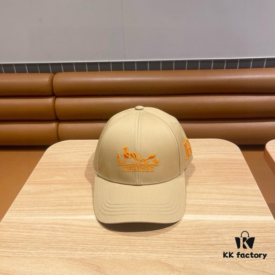 692fb82099f2d84055c87790 New Arrival HERMÈS Latest Authentic Single Baseball Cap, Color-Blocked H Design, Premium Craftsmanship with Original Ventilated Canvas Fabric and Factory Stainless Steel Adjustable Buckle