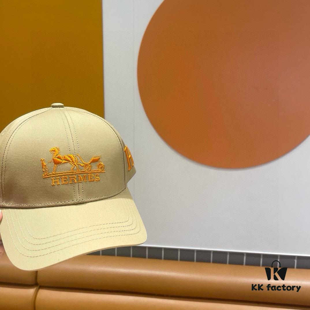 692fb82599f2d84055c87798 New Arrival HERMÈS Latest Authentic Single Baseball Cap, Color-Blocked H Design, Premium Craftsmanship with Original Ventilated Canvas Fabric and Factory Stainless Steel Adjustable Buckle