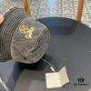 Hermes 2024 Fall/Winter 6cm Small Brim American Vintage Washed Distressed Denim Fisherman Hat, Bucket Hat