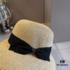 Hermes New Arrival Straw Hat, Made from Taiwanese Fine Straw, Simple and Elegant Aristocratic Style, Head Circumference 57cm