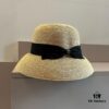 Hermes New Arrival Straw Hat, Made from Taiwanese Fine Straw, Simple and Elegant Aristocratic Style, Head Circumference 57cm