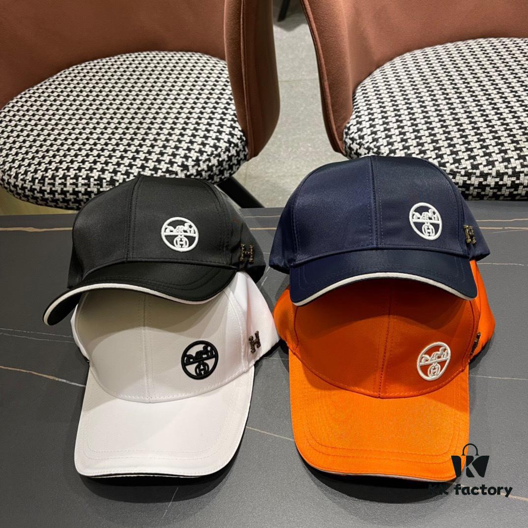 692fb86799f2d84055c877ce HERMÈS (Hermes) Original Baseball Cap, Classic H Design, Authentic Mold Custom Made, Premium Breathable Canvas Fabric, Exquisite Craftsmanship, Stylish and High Quality
