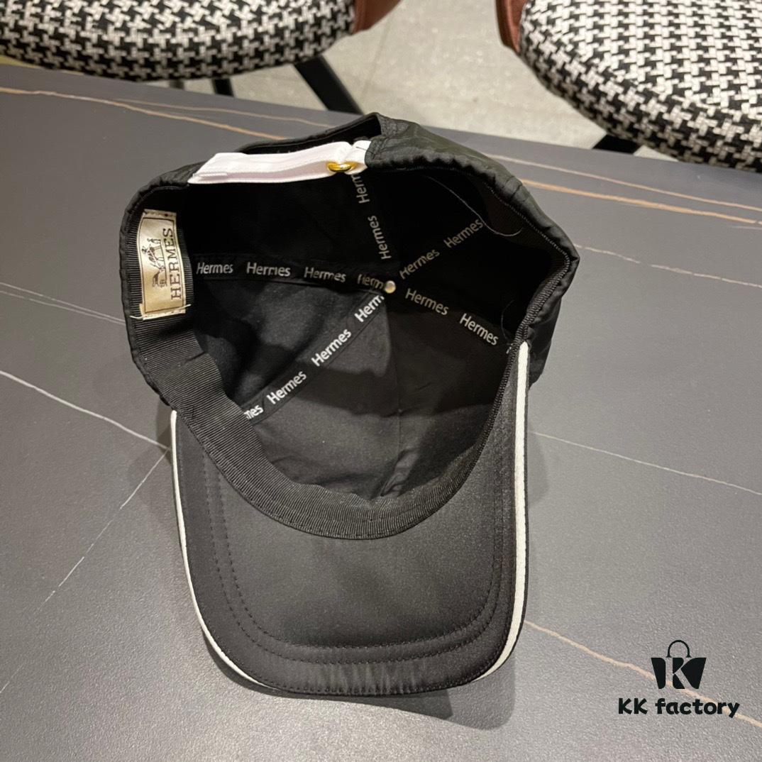 692fb87e99f2d84055c877df HERMÈS (Hermes) Original Baseball Cap, Classic H Design, Authentic Mold Custom Made, Premium Breathable Canvas Fabric, Exquisite Craftsmanship, Stylish and High Quality