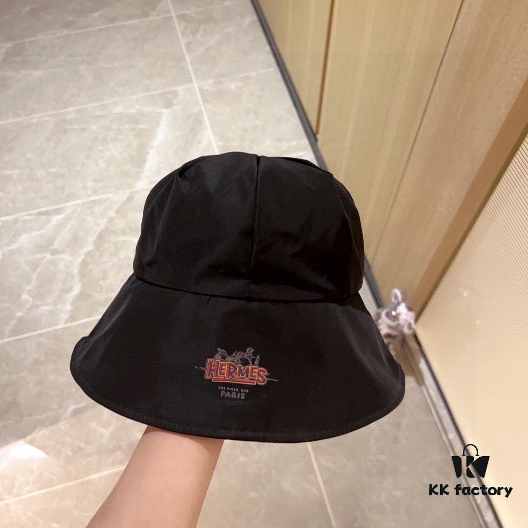 692fb89b99f2d84055c877f8 Hermès 2024 New Dome Waterproof Smooth Material Fisherman Hat with Dust Bag