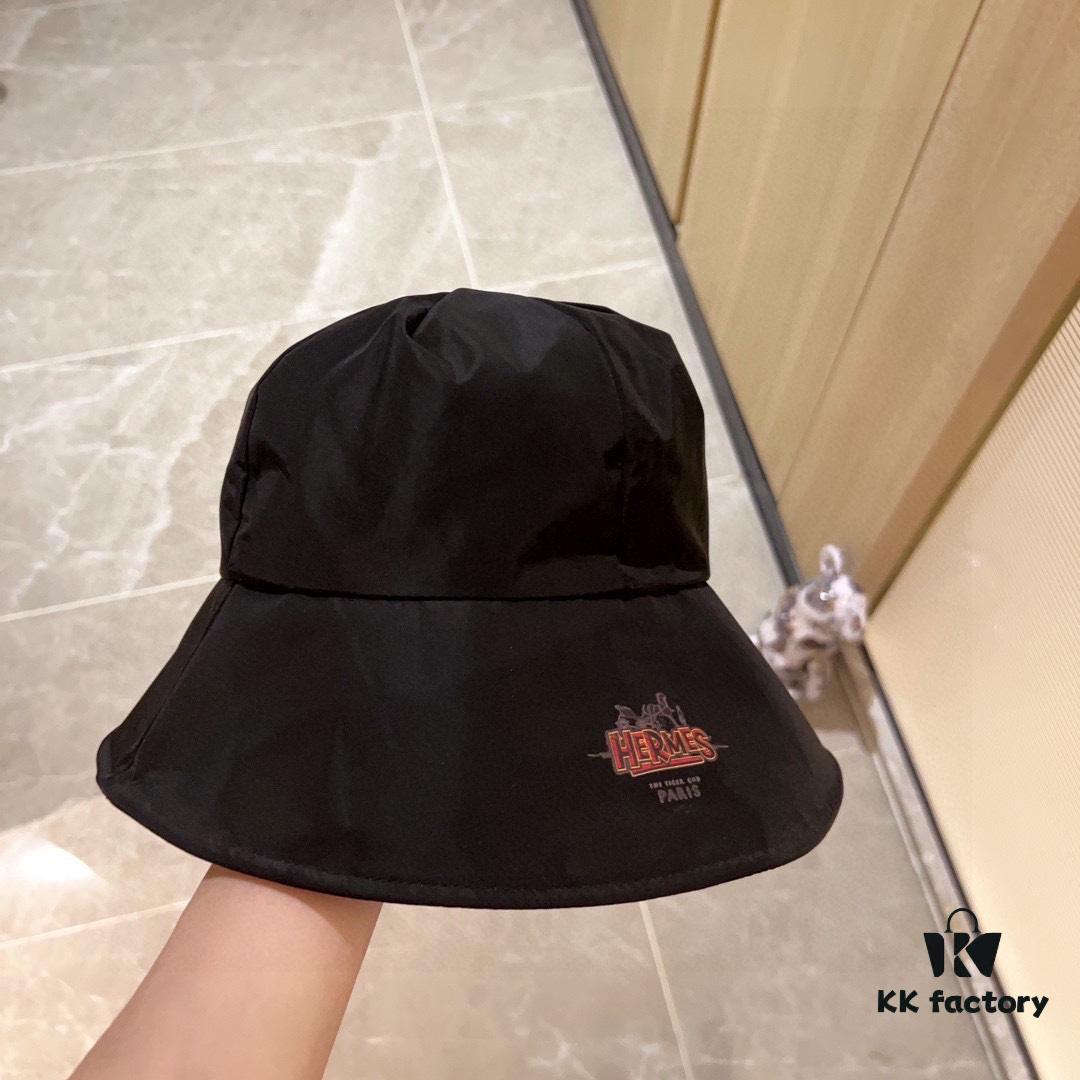 692fb89d99f2d84055c877fc Hermès 2024 New Dome Waterproof Smooth Material Fisherman Hat with Dust Bag