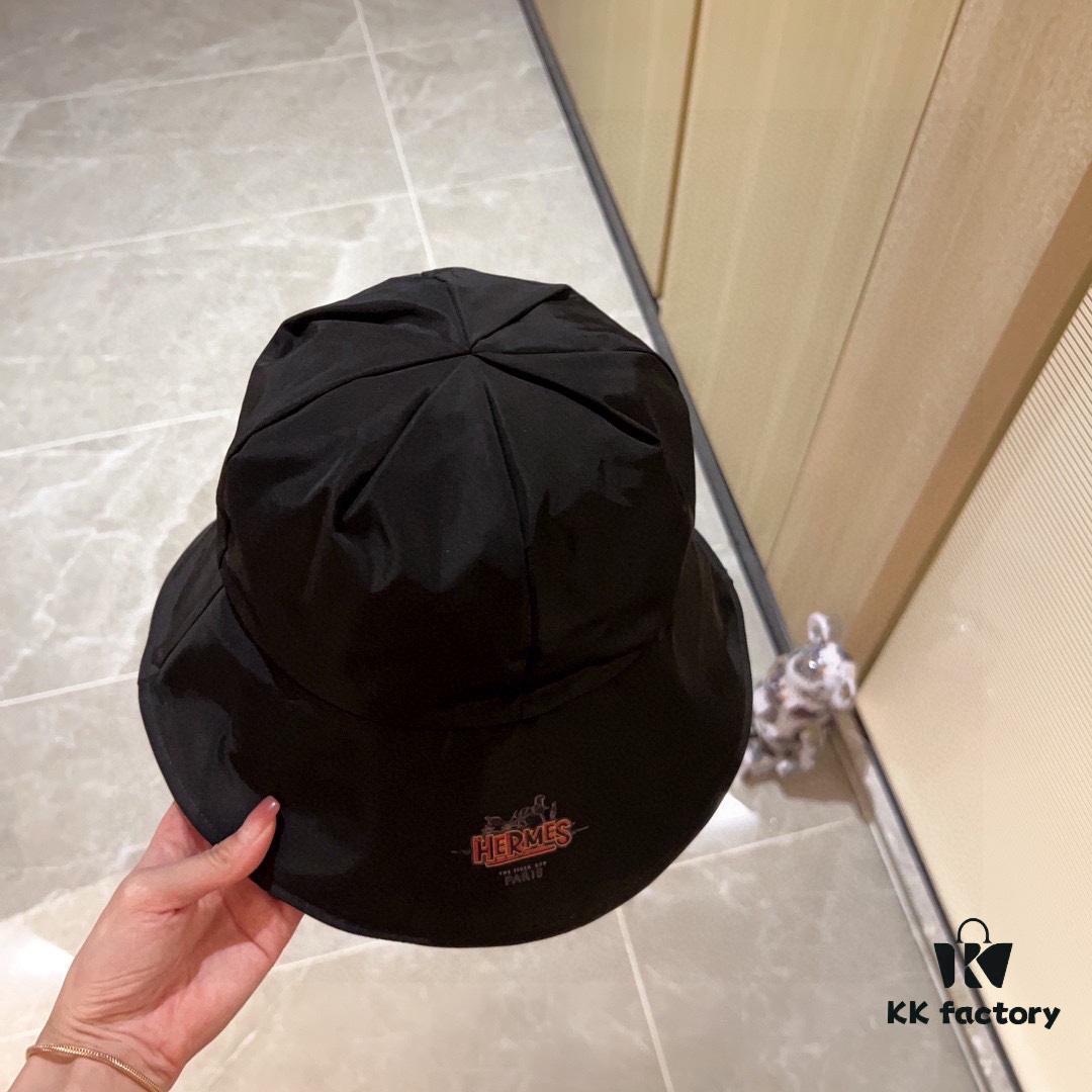 692fb89e99f2d84055c877fd Hermès 2024 New Dome Waterproof Smooth Material Fisherman Hat with Dust Bag