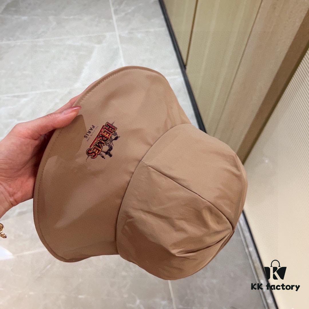 692fb8a299f2d84055c87805 Hermès 2024 New Dome Waterproof Smooth Material Fisherman Hat with Dust Bag