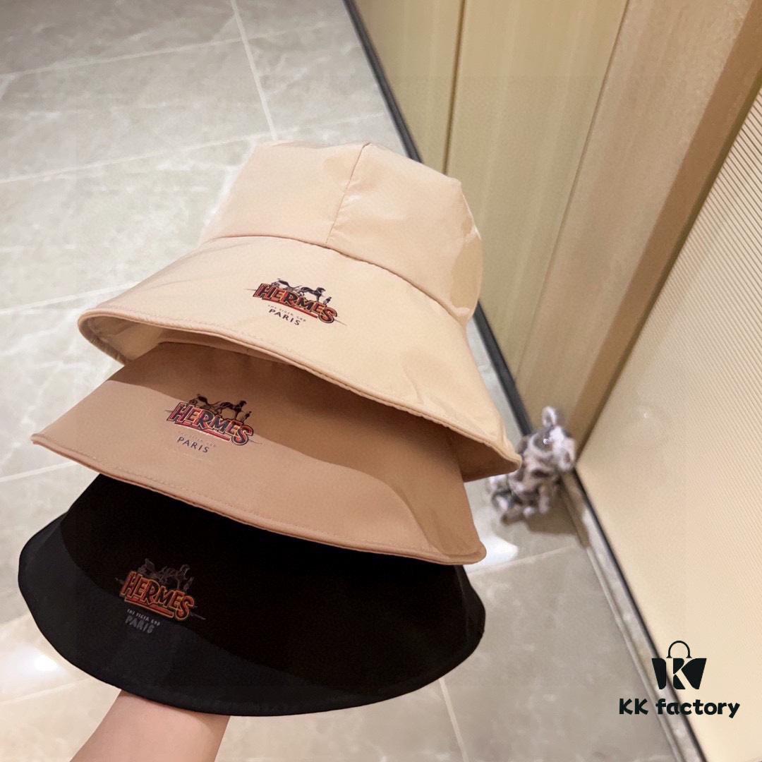 692fb8a999f2d84055c8780f Hermès 2024 New Dome Waterproof Smooth Material Fisherman Hat with Dust Bag