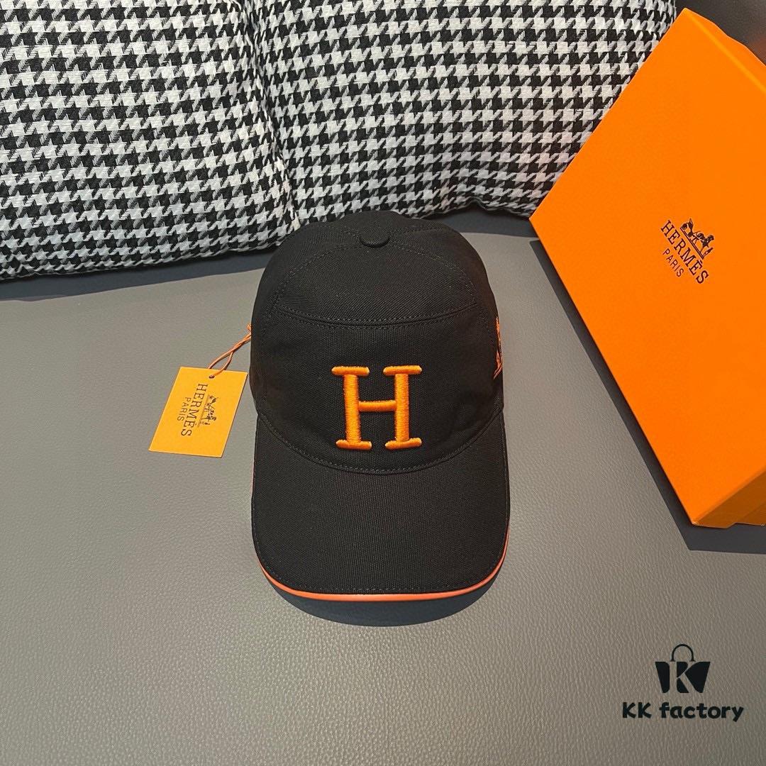 692fb8fe99f2d84055c8787f Box and Cloth Bag Included, HERMÈS Original Order Baseball Cap, Classic H Design, Genuine Leather and Breathable Canvas, Premium Steel Buckle