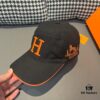 692fb8fe99f2d84055c87880 Box and Cloth Bag Included, HERMÈS Original Order Baseball Cap, Classic H Design, Genuine Leather and Breathable Canvas, Premium Steel Buckle