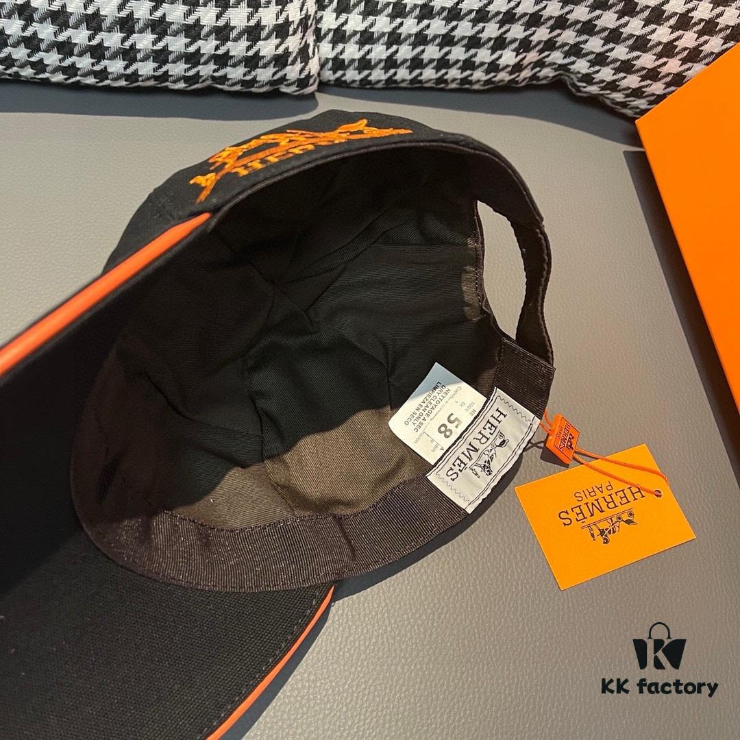 692fb90299f2d84055c87886 Box and Cloth Bag Included, HERMÈS Original Order Baseball Cap, Classic H Design, Genuine Leather and Breathable Canvas, Premium Steel Buckle