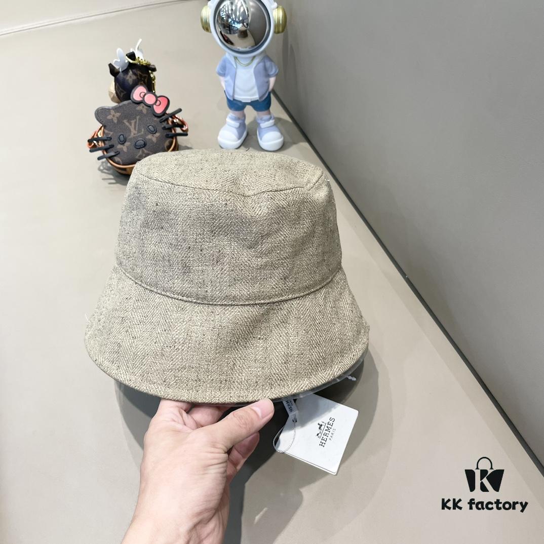 692fb92b99f2d84055c878c3 New Arrival HERMÈS (Hermes) 2024 Autumn Fisherman Hat for Men, Stylish and Versatile Everyday Streetwear Accessory