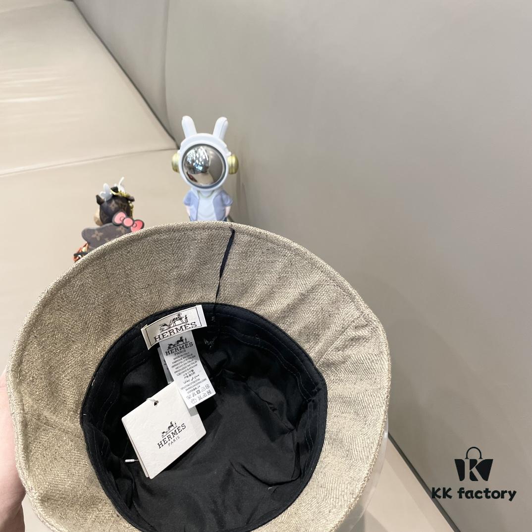 692fb92f99f2d84055c878cb New Arrival HERMÈS (Hermes) 2024 Autumn Fisherman Hat for Men, Stylish and Versatile Everyday Streetwear Accessory