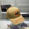 692fb99099f2d84055c8791d Hermes Limited Edition Embroidered Baseball Cap with Dust Bag, Original Lining, High Version, Breathable and Comfortable, Ultra UV Protection, Elegant Socialite Style