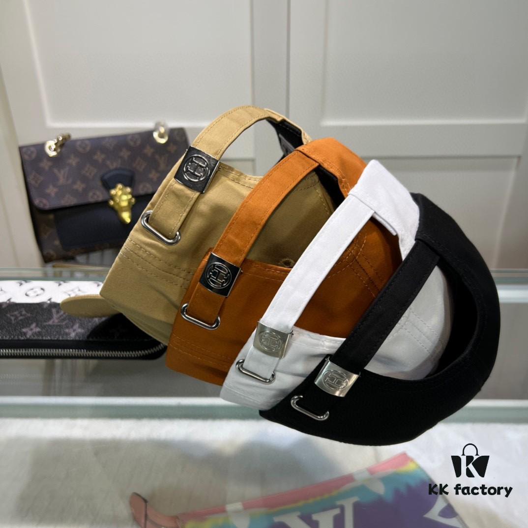 692fb99399f2d84055c87921 Hermes Limited Edition Embroidered Baseball Cap with Dust Bag, Original Lining, High Version, Breathable and Comfortable, Ultra UV Protection, Elegant Socialite Style