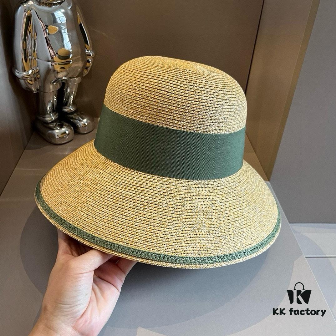 692fb9ac99f2d84055c87937 Hermes New Arrival Straw Hat, Made from Taiwanese Fine Straw, Simple and Elegantly Stylish, Head Circumference 57cm