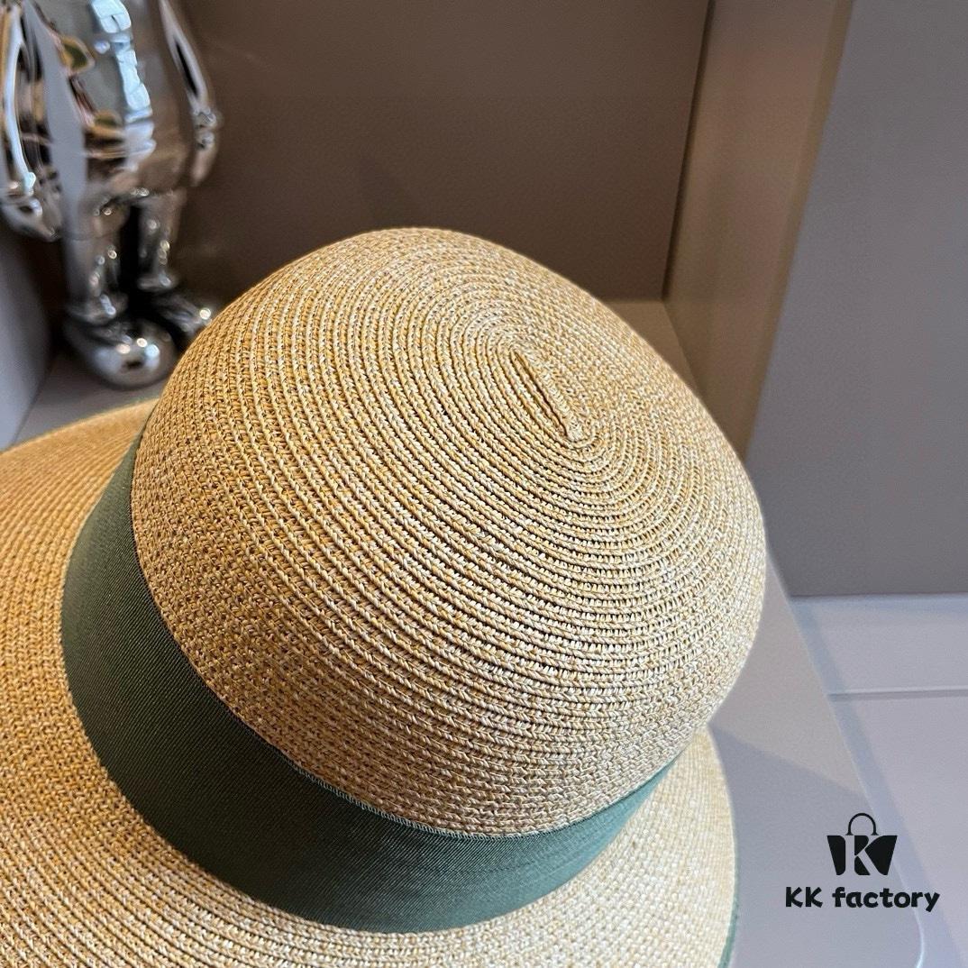 692fb9ad99f2d84055c87939 Hermes New Arrival Straw Hat, Made from Taiwanese Fine Straw, Simple and Elegantly Stylish, Head Circumference 57cm